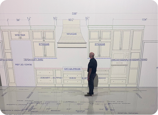 Life-Size Floor Plan Walkthrough